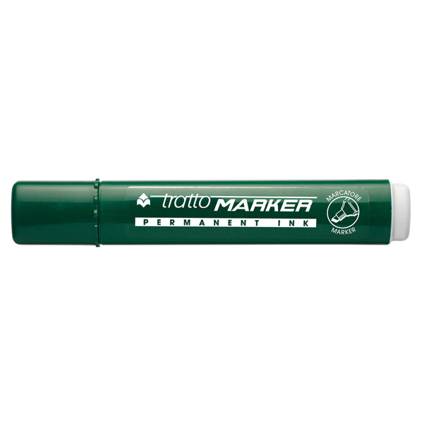 TRATTO - 840104 - Marcatore permanente Marker - punta a scalpello - tratto 6,50mm - verde - Tratto