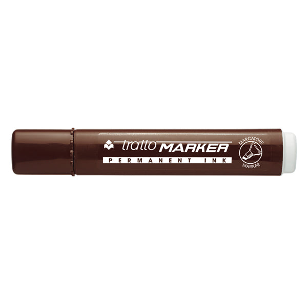 TRATTO - 840106 - Marcatore permanente Marker - punta a scalpello - tratto 6,50mm - marrone - Tratto