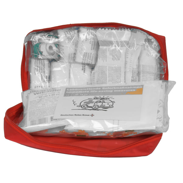 PVS - CPS685N - Astuccio di pronto soccorso per auto Soft Bag DIN 13164 2022 - 21,5 x 15 x 8,5 cm - rosso - PVS