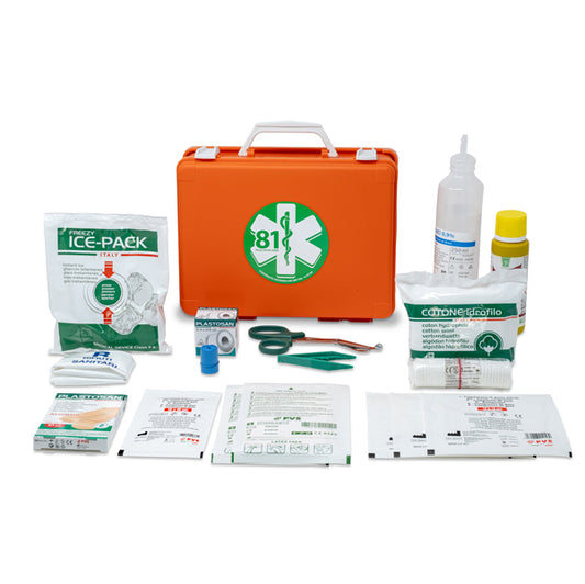 PVS - CPS513 - Valigetta di pronto soccorso Medic 1 - 25x19x9 cm - fino a 2 persone - arancio - PVS