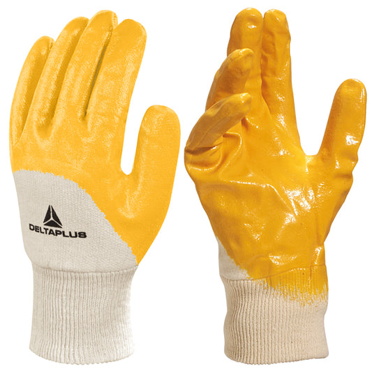 DELTAPLUS - NI01509 - Guanti da lavoro pesante NI015 - nitrile leggero - taglia 09 - giallo - Deltaplus