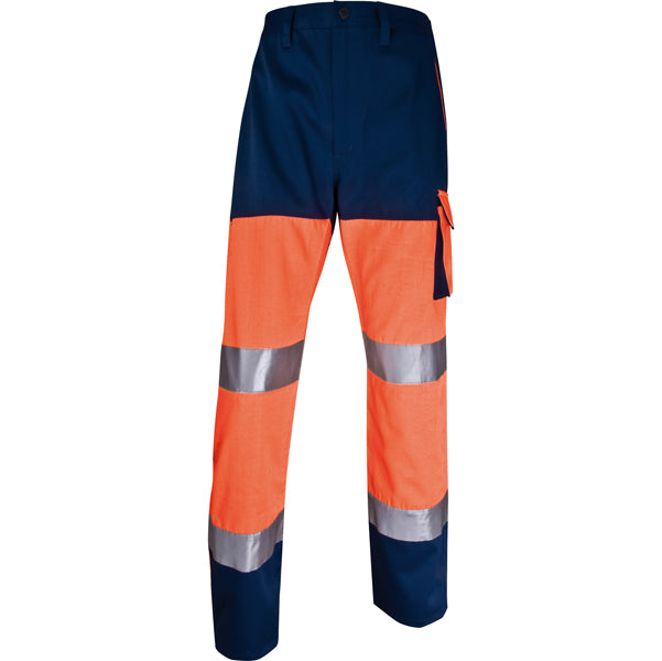 DELTAPLUS - PHPA2OMGT - Pantalone alta visibilitA' PHPA2 - sargia-poliestere-cotone - taglia L - arancio fluo - Deltaplus