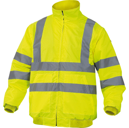 DELTAPLUS - RENHVJAGT - Giubbotto alta visibilitA' Reno HV - poliestere-poliuretano - taglia L - giallo fluo - Deltaplus
