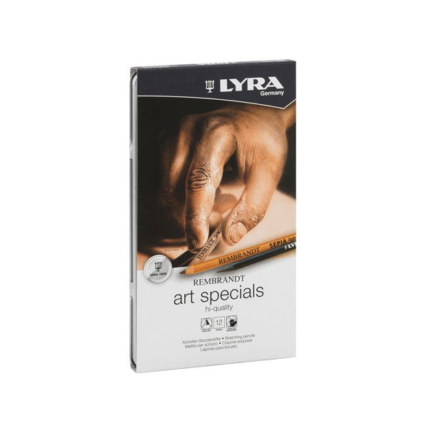 LYRA - L2051120 - Matite Rembrandt Art Special Schizzo - Lyra - astuccio metallo 12 matite assortite