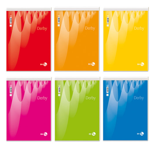 BM - 0100024 - Blocco note Derby - bianco - 210 x 297mm - 60gr - 70 fogli - BM