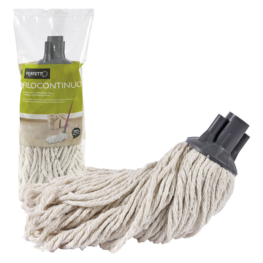 PERFETTO - 0025i - Mop Filocontinuo - cotone - 200 gr - bianco - Perfetto