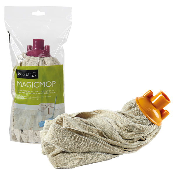 PERFETTO - 0028F - Mop in microfibra Magicmop - a filo continuo - 160 gr - Perfetto