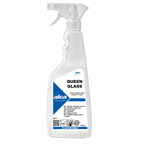 ALCA - ALC525 - Detergente per vetri Queen Glass - profumo gradevole - Alca - trigger da 750 ml