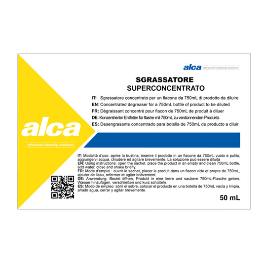 ALCA - ALC1038 - Sgrassatore Superconcentrato Linea Monodose - superprofumato - Alca - bustina da 50 ml