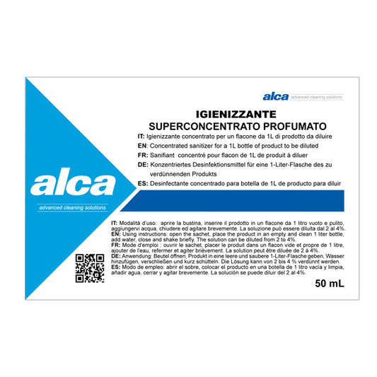 ALCA - ALC1043 - Igienizzante Linea Monodose - super concentrato-profumato - Alca - bustina da 50 ml