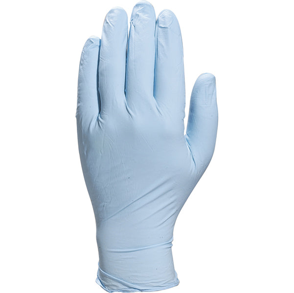 DELTAPLUS - V1400B10007 - Guanti in nitrile - non talcati - taglia media - ambidestri - azzurro chiaro - Deltaplus - scatola da 100 pezzi