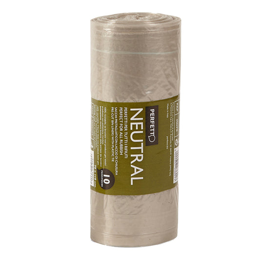 PERFETTO - 0360A - Sacchi per rifiuti Classic - 70x110 cm - 110 L - 20 micron - trasparente - Perfetto - rotolo da 10 sacchetti