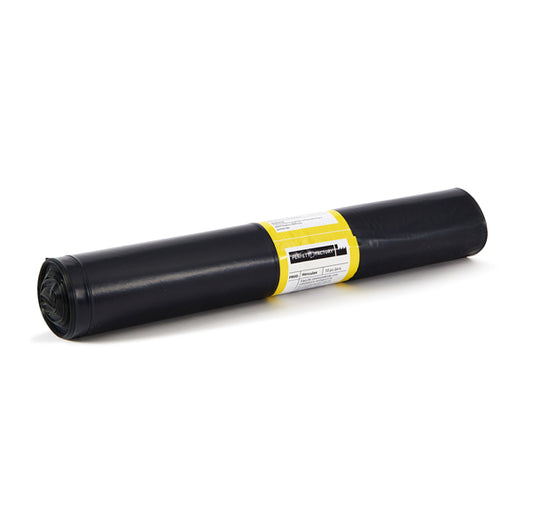 In Factory - 0358A - Sacchi per rifiuti Hercules - 80x110 cm - 130 L - 70 micron - nero - Perfetto - rotolo da 10 sacchetti