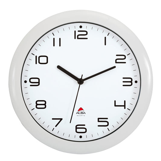 ALBA - HORNEW-BC - Orologio da parete Hornew - diametro 30 cm - bianco - Alba