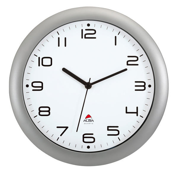 ALBA - HORNEW-M - Orologio da parete Hornew - diametro 30 cm - grigio metal - Alba