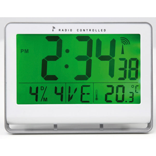 ALBA - HORLCDNEO - Orologio digitale LCD - 20 x 15 x 3 cm - bianco - Alba