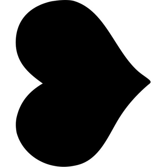SECURIT - FB-HEART - Lavagna da parete Silhouette - 29,5 x 35,8 cm - forma cuore - nero - Securit