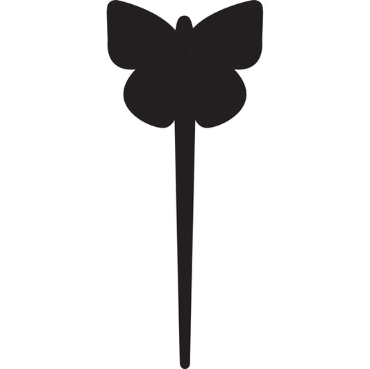 SECURIT - TAG-BUTTERFLY-5 - Silhouette Tags - forma farfalla - nero - Securit - set 5 pezzi