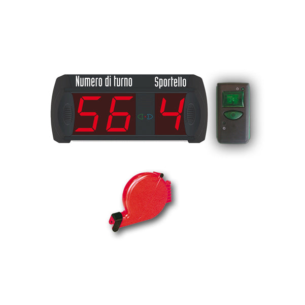 PRINTEX - TR-DIS MDP-M21 - Kit completo elimina code multifunzione (2 numeri + 9 sportelli) - (Numero di turno + sportello) - Printex