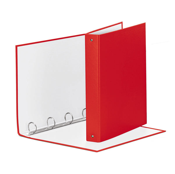 ESSELTE - 395792920 - Raccoglitore Meeting - 4 anelli tondi 30 mm - dorso 4 cm - 22x30 cm - PPL - rosso vivida - Esselte