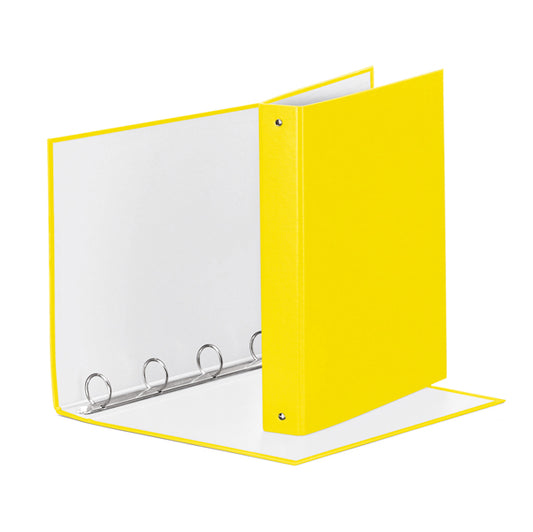 ESSELTE - 395792930 - Raccoglitore Meeting - 4 anelli tondi 30 mm - dorso 4 cm - 22x30 cm - PPL - giallo vivida - Esselte