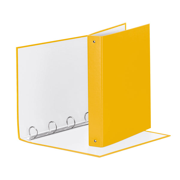 ESSELTE - 395792100 - Raccoglitore Meeting - 4 anelli tondi 30 mm - dorso 4 cm - 22x30 cm - PPL - giallo - Esselte