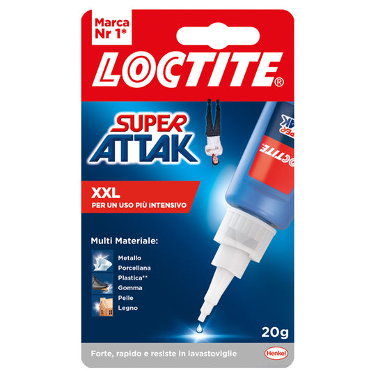 LOCTITE - 2632807 - Colla Super Attak XXL - 20 gr - trasparente - Loctite
