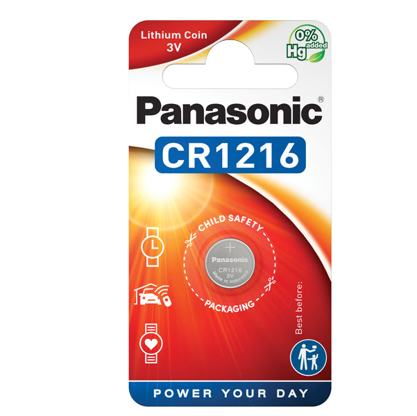 PANASONIC - C301216 - Micropila CR1216 - litio - Panasonic - blister 1 pezzo