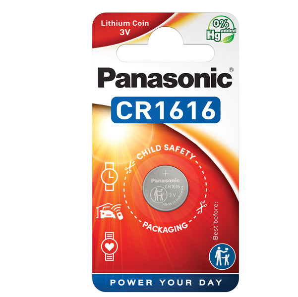 PANASONIC - C301616 - Micropila CR1616 - litio - Panasonic - blister 1 pezzo