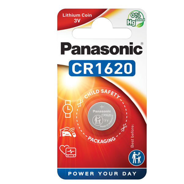 PANASONIC - C301620 - Micropila CR1620 - litio - Panasonic - blister 1 pezzo