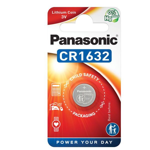PANASONIC - C301632 - Micropila CR1632 - litio - Panasonic - blister 1 pezzo
