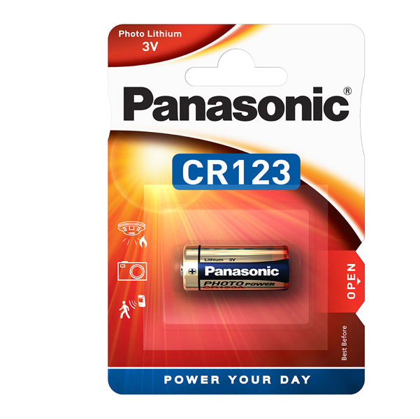 PANASONIC - C300123 - Micropila CR123 Photo - litio - Panasonic - blister 1 pezzo