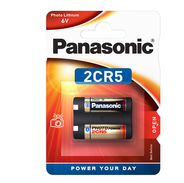 PANASONIC - C300005 - Micropila 2CR5 Photo - litio - Panasonic - blister 1 pezzo