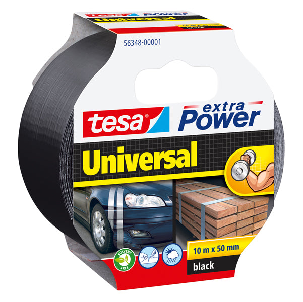 TESA - 56348-00001-06 - Nastro adesivo Extra Power Universal - 5 cm x 10 m - nero - Tesa