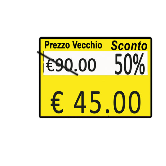 PRINTEX - B10-2619-CPGSTS - Rotolo da 600 etichette per Printex Z 17 - PREZZO VECCHIO…SCONTO… - 26x19 mm - adesivo permanente - giallo - Printex - pack 10 rotoli