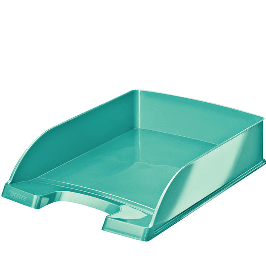 LEITZ - 52263051 - Vaschetta portacorrispondenza WOW - 25,5 x 35,7 x 7 cm - acqua marina - Leitz