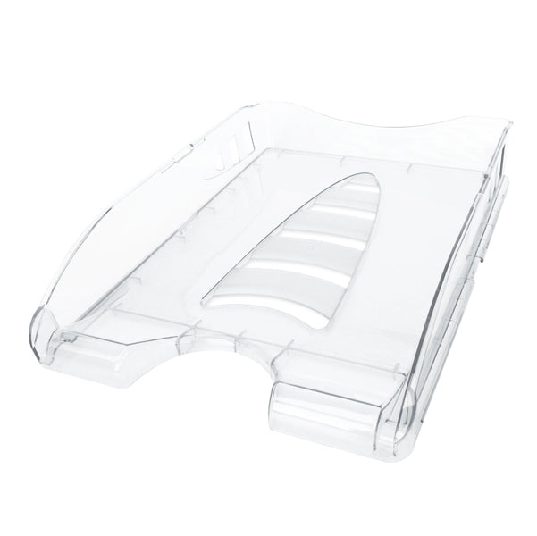 ARDA - TR75510CR - Vaschetta portacorrispondenza Sunrise - 33,5 x 25,4 x 7 cm - cristallo trasparente - Arda