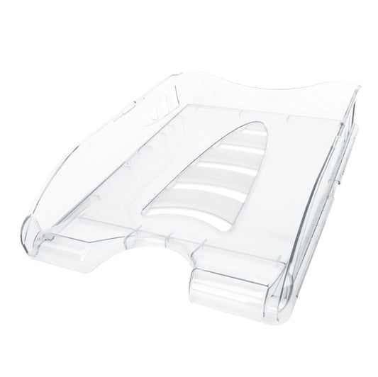 ARDA - TR75510CR - Vaschetta portacorrispondenza Sunrise - 33,5 x 25,4 x 7 cm - cristallo trasparente - Arda