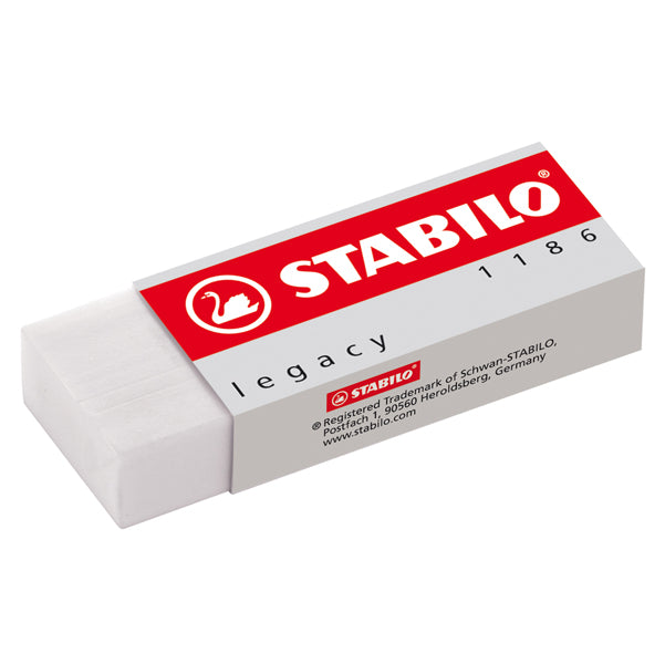 STABILO - 1186-20 - Gomma Legacy 1186-20 - 18x11x35mm - bianca - Stabilo
