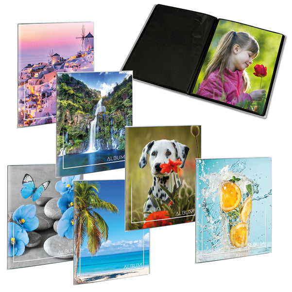 LEBEZ - 2756 - Album portafoto a busta saldato - assortiti - 17 x 21cm - contiene fino a 24 foto da 14,5 x 20cm - Lebez