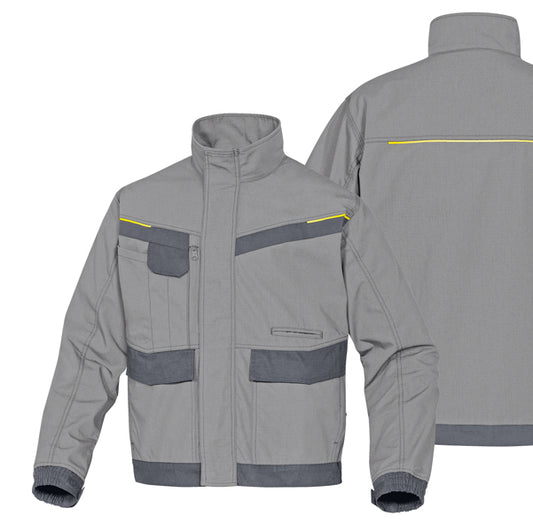 DELTAPLUS - MCVE2GRXG - Giacca da lavoro Mach 2 Corporate - tela-poliestere-cotone - taglia XL - grigio chiaro-grigio scuro - Deltaplus