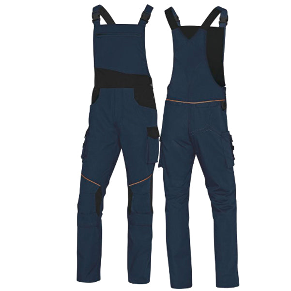 DELTAPLUS - MCSA2MNGT - Salopette da lavoro Mach 2 Corporate - tela-poliestere-cotone - taglia L - blu-nero - Deltaplus