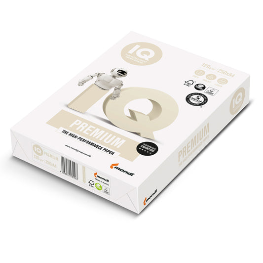 MONDI - 6031 - Carta IQ Premium - A4 - 120 gr - bianco - Mondi - conf. 250 fogli