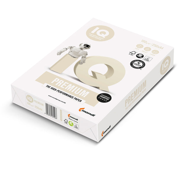 MONDI - 6041 - Carta IQ Premium - A4 - 160 gr - bianco - Mondi - conf. 250 fogli