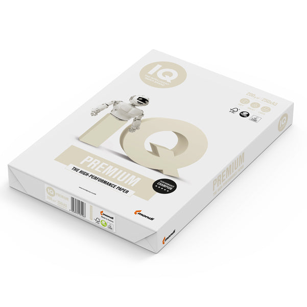 MONDI - 6052 - Carta IQ Premium - A3 - 200 gr - bianco - Mondi - conf. 250 fogli
