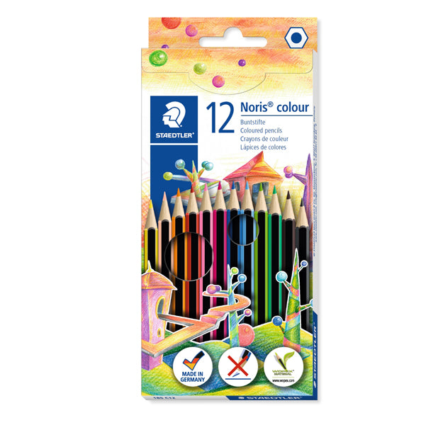 STAEDTLER - 185C12 - Matite colorate Noris Colour - colori assortiti - Staedtler - astuccio 12 pezzi