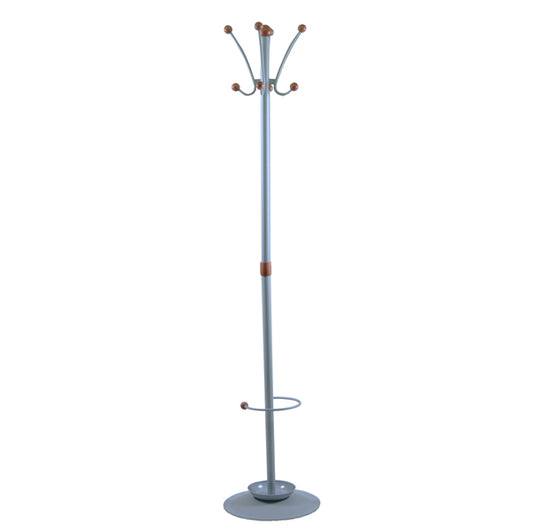 Unisit - APUBR4-GR - Appendiabiti Dallas - con portaombrelli - 8 posti - 180 x 40 cm - grigio - Unisit