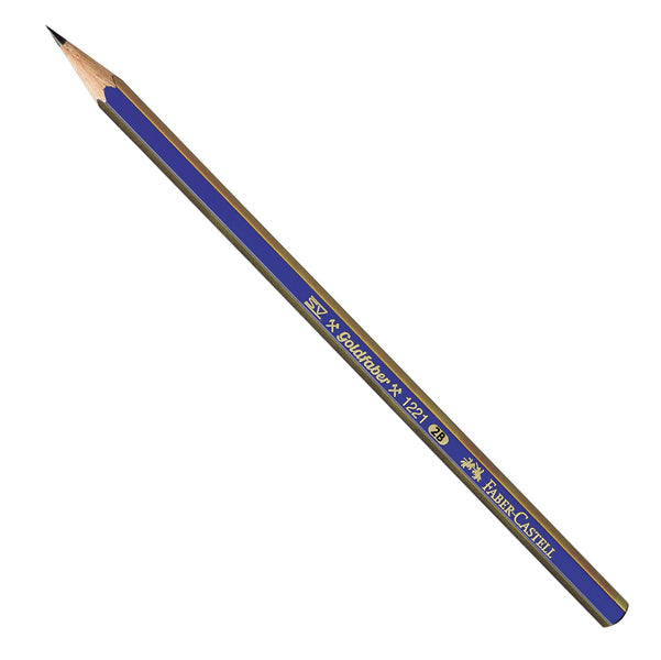 FABER-CASTELL - 112502 - Matita in grafite Goldfaber 1221 - esagonale - gradazione 2B - Faber Castell
