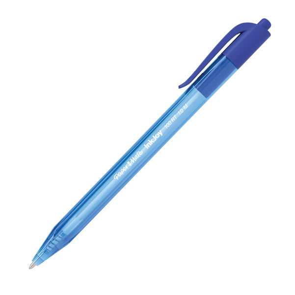 PAPERMATE - S0957040 - Penna a sfera a scatto Inkjoy 100 RT  - punta 1,0mm - blu - Papermate