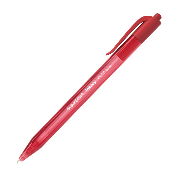 PAPERMATE - S0957050 - Penna a sfera a scatto Inkjoy 100 RT  - punta 1,0mm - rosso - Papermate